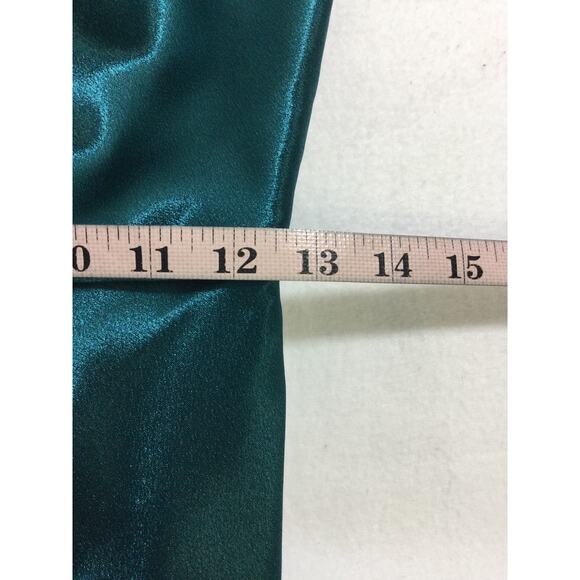 AW BRIDAL SZ 2 XS Deep Lake teal one shoulder asymmetrical party dress NEW B127 - Picture 6 of 7